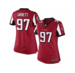 Women's Nike Atlanta Falcons #97 Grady Jarrett Limited Red Team Color NFL Jersey