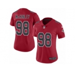 Women's Nike Atlanta Falcons #98 Takkarist McKinley Limited Red Rush NFL Jersey