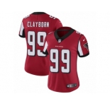 Women's Nike Atlanta Falcons #99 Adrian Clayborn Vapor Untouchable Limited Red Team Color NFL Jersey