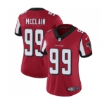 Women's Nike Atlanta Falcons #99 Terrell McClain Red Team Color Vapor Untouchable Limited Player NFL Jersey
