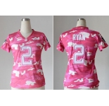 nike women nfl jerseys atlanta falcons #2 matt ryan pink[fashion camo]