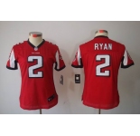 nike women nfl jerseys atlanta falcons #2 matt ryan red[nike limited]