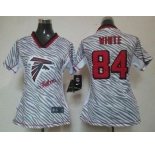nike women nfl jerseys atlanta falcons #84 white [fem fan zebra]