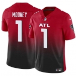 Youth Atlanta Falcons #1 Darnell Mooney Red Black 2024 F.U.S.E. Vapor Untouchable Limited Stitched Jersey