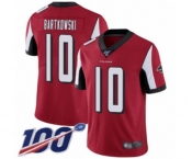 Youth Atlanta Falcons #10 Steve Bartkowski Red Team Color Vapor Untouchable Limited Player 100th Season Football Jersey
