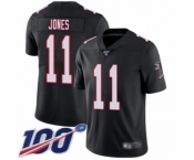 Youth Atlanta Falcons #11 Julio Jones Black Alternate Vapor Untouchable Limited Player 100th Season Football Jersey