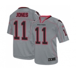 Youth Atlanta Falcons #11 Julio Jones Elite Lights Out Grey Football Jersey