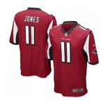Youth Atlanta Falcons #11 Julio Jones Game Red Team Color Football Jersey