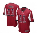 Youth Atlanta Falcons #11 Julio Jones Limited Red Strobe Football Jersey