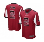 Youth Atlanta Falcons #2 Matt Ryan Limited Red Strobe Football Jersey