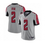 Youth Atlanta Falcons #2 Matt Ryan Limited Silver Inverted Legend Football Jersey