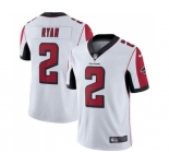 Youth Atlanta Falcons #2 Matt Ryan White Vapor Untouchable Limited Player Football Jersey