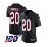 Youth Atlanta Falcons #20 Kendall Sheffield Black Alternate Vapor Untouchable Limited Player 100th Season Football Jersey
