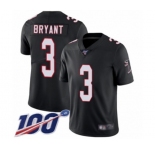 Youth Atlanta Falcons #3 Matt Bryant Black Alternate Vapor Untouchable Limited Player 100th Season Football Jersey
