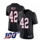 Youth Atlanta Falcons #42 Duke Riley Black Alternate Vapor Untouchable Limited Player 100th Season Football Jersey