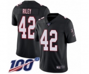 Youth Atlanta Falcons #42 Duke Riley Black Alternate Vapor Untouchable Limited Player 100th Season Football Jersey