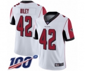 Youth Atlanta Falcons #42 Duke Riley White Vapor Untouchable Limited Player 100th Season Football Jersey