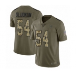 Youth Atlanta Falcons #54 Foye Oluokun Limited Olive Camo 2017 Salute to Service Football Jersey