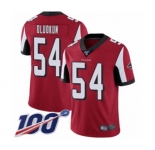 Youth Atlanta Falcons #54 Foye Oluokun Red Team Color Vapor Untouchable Limited Player 100th Season Football Jersey