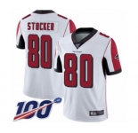 Youth Atlanta Falcons #80 Luke Stocker White Vapor Untouchable Limited Player 100th Season Football Jersey