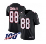 Youth Atlanta Falcons #88 Tony Gonzalez Black Alternate Vapor Untouchable Limited Player 100th Season Football Jersey