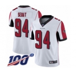 Youth Atlanta Falcons #94 Deadrin Senat White Vapor Untouchable Limited Player 100th Season Football Jersey