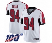 Youth Atlanta Falcons #94 Deadrin Senat White Vapor Untouchable Limited Player 100th Season Football Jersey