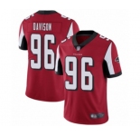 Youth Atlanta Falcons #96 Tyeler Davison Red Team Color Vapor Untouchable Limited Player Football Jersey