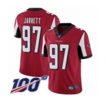 Youth Atlanta Falcons #97 Grady Jarrett Red Team Color Vapor Untouchable Limited Player 100th Season Football Jersey