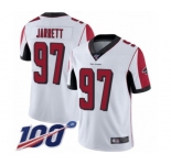 Youth Atlanta Falcons #97 Grady Jarrett White Vapor Untouchable Limited Player 100th Season Football Jersey