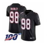 Youth Atlanta Falcons #98 Takkarist McKinley Black Alternate Vapor Untouchable Limited Player 100th Season Football Jersey