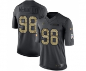 Youth Atlanta Falcons #98 Takkarist McKinley Limited Black 2016 Salute to Service Football Jersey