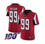 Youth Atlanta Falcons #99 Terrell McClain Red Team Color Vapor Untouchable Limited Player 100th Season Football Jersey