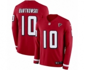 Youth Nike Atlanta Falcons #10 Steve Bartkowski Limited Red Therma Long Sleeve NFL Jersey