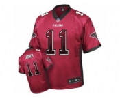 Youth Nike Atlanta Falcons #11 Julio Jones Red Team Color Stitched NFL Elite Drift Fashion Jersey