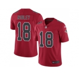 Youth Nike Atlanta Falcons #18 Calvin Ridley Red Stitched NFL Limited Rush Jersey