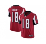 Youth Nike Atlanta Falcons #18 Calvin Ridley Red Team Color Stitched NFL Vapor Untouchable Limited Jersey