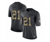 Youth Nike Atlanta Falcons #21 Deion Sanders Limited Black 2016 Salute to Service NFL Jersey