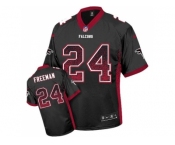 Youth Nike Atlanta Falcons #24 Devonta Freeman Black Alternate Stitched NFL Elite Drift Fashion Jersey