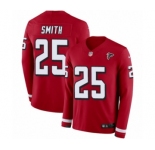 Youth Nike Atlanta Falcons #25 Ito Smith Limited Red Therma Long Sleeve NFL Jersey