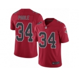 Youth Nike Atlanta Falcons #34 Brian Poole Limited Red Rush NFL Jersey