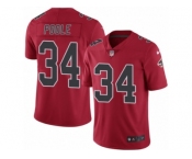 Youth Nike Atlanta Falcons #34 Brian Poole Limited Red Rush NFL Jersey