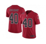 Youth Nike Atlanta Falcons #40 Derrick Coleman Limited Red Rush NFL Jersey
