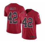 Youth Nike Atlanta Falcons #42 Duke Riley Limited Red Rush Vapor Untouchable NFL Jersey