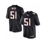 Youth Nike Atlanta Falcons #51 Alex Mack Limited Black Alternate NFL Jersey