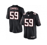 Youth Nike Atlanta Falcons #59 De'Vondre Campbell Limited Black Alternate NFL Jersey