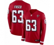 Youth Nike Atlanta Falcons #63 Brandon Fusco Limited Red Therma Long Sleeve NFL Jersey