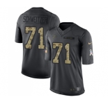 Youth Nike Atlanta Falcons #71 Wes Schweitzer Limited Black 2016 Salute to Service NFL Jersey