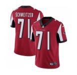 Youth Nike Atlanta Falcons #71 Wes Schweitzer Red Team Color Vapor Untouchable Limited Player NFL Jersey