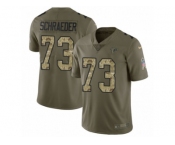 Youth Nike Atlanta Falcons #73 Ryan Schraeder Limited Olive Camo 2017 Salute to Service NFL Jersey